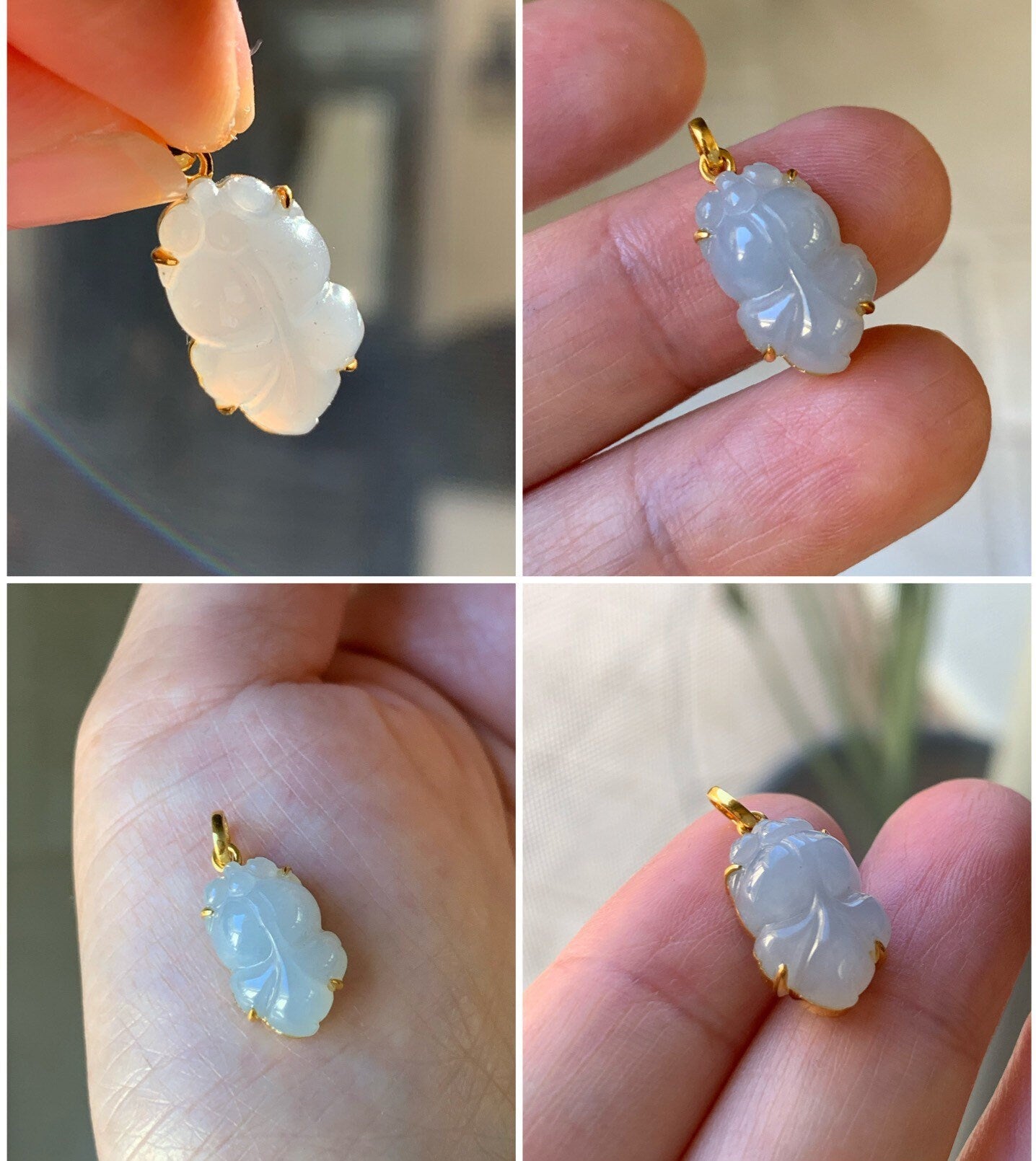 Certified Natural Burmese Icy Translucent & Gelatinous Purple Jadeite Carved Pudgy Goldfish Pendant 18K Yellow Gold 天然缅甸冰胶玛瑙底冰紫翡翠胖头金鱼镶嵌吊坠