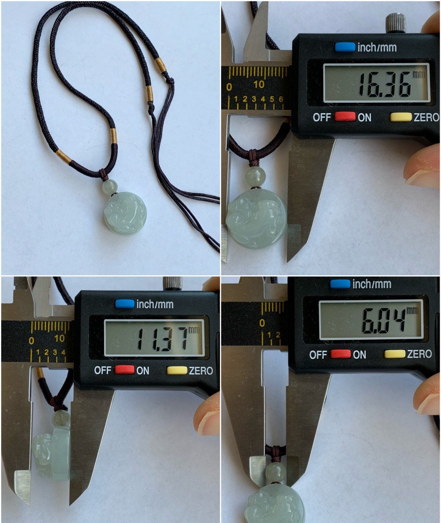 UNIQUE Natural Burmese Icy Translucent & Gelatinous Rock Sugar Jadeite Carved Pixiu Bead Pendant on Rope Necklace 天然缅甸冰胶冰糖黄翡翠貔貅珠吊坠